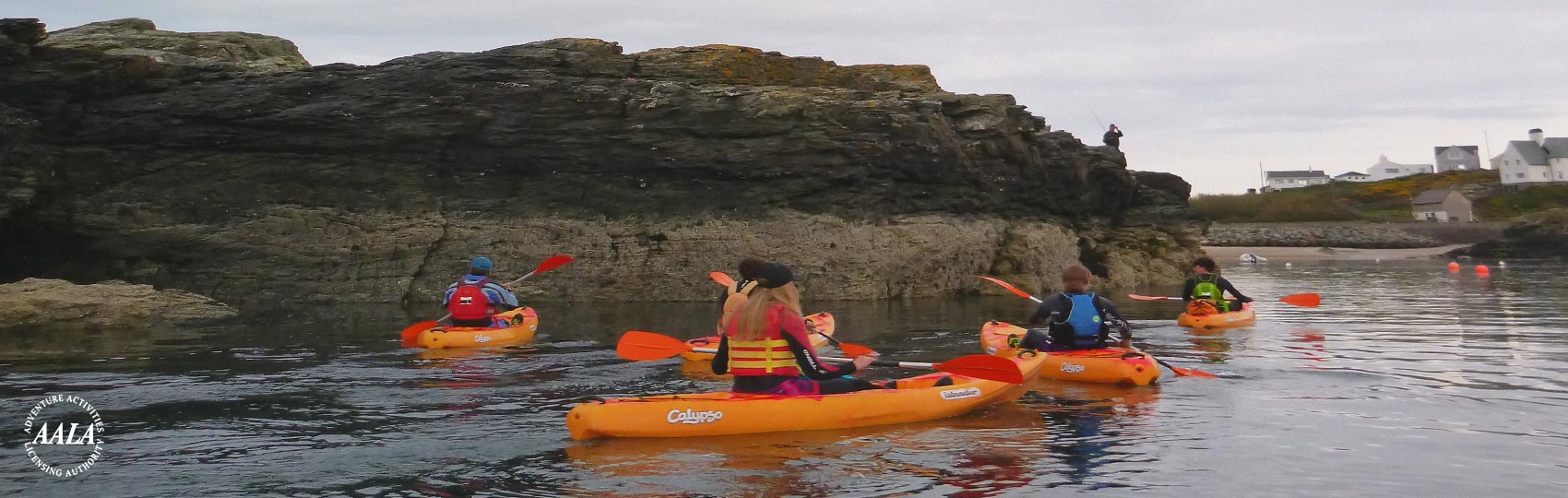 Adult Adventure Weekends group sea kayaking